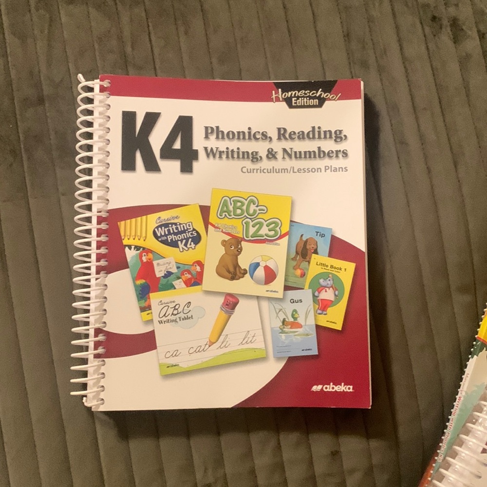 ABEKA K4 Curriculum/Lesson Plan Book